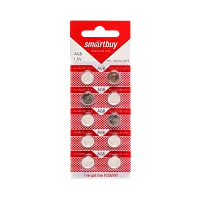 Батарейка Smartbuy G8/LR1120/LR55/391A/191 BL10 Alkaline 1.5V (10/200/2000)