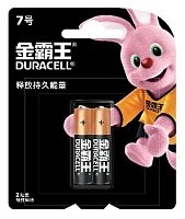 Батарейка Duracell Basic LR03 AAA BL2 Alkaline 1.5V CN (Китай) (2/24/384)