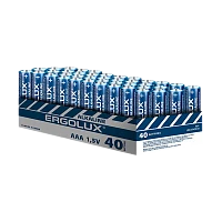 Батарейка Ergolux LR03 AAA БОКС40 Щелочная 1.5V (40/480)