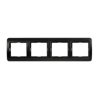 Рамка Smartbuy 4-местная горизонтальная черная "Марс"