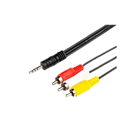 Кабель AUX Atcom Jack 3.5mm (m)-2xRCA (m) 1.5м силикон черный (1/10/200)