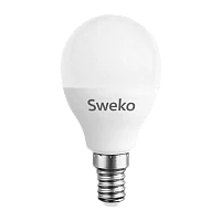 Лампа светодиодная Sweko G45 E14 10W 3000К 230V шар (1/5/100)