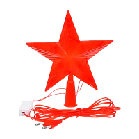 Фигурка BALANCE "Звезда на ёлку" 10LED 3м 15х15см красный (1/20)