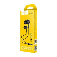 Наушники внутриканальные HOCO M50 с микр. черный (1/21/210)