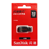 Флеш-накопитель SanDisk Cruzer Blade CZ50 32GB USB2.0 пластик CN (Китай) черный (1/50)