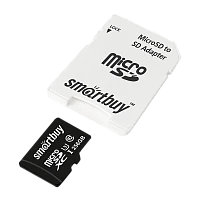 Карта памяти microSD Smartbuy 256GB Class10 UHS-I (U1) 80 МБ/сек без адаптера