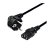 Кабель питания GoPower евровилка CEE 7/7-C13 (f) 3.0м ПВХ 0.75мм черный (1/50)