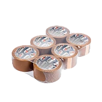 Скотч Noname ПП 48мм*66м 43мкм упаковочный акрил 6шт. коричневый (6/36)