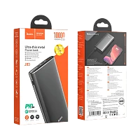 Внешний аккумулятор HOCO J83 10000mAh 3.0A 1USB/Type-C QC3.0 серый (1/24)