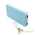 Внешний аккумулятор Proda PPP-33 Chicon 10000mAh 2.4A 2USB беспр. зар. Qi голубой