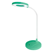Светильник настольный Ultraflash UF-745 7W на основании сенс. диммируемый зеленый (1/30)