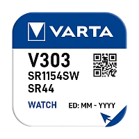 Батарейка Varta 303 (SR44SW) BL1 Silver Oxide 1.55V (1/10/100)
