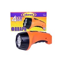 Фонарь универсальный Облик 204 4LED от аккумулятора оранжевый