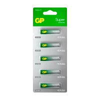 Батарейка GP Super G-Tech LR03 AAA BL5 Alkaline 1.5V отрывные (5/60/600)