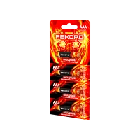 Батарейка Рекорд LR03 AAA BL4 Alkaline 1.5V отрывные (4/48/480)