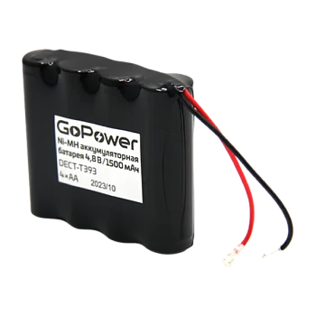 Аккумулятор для радиотелефонов GoPower T393 PC1 NI-MH 1500mAh (1/10/120)