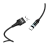 Кабель HOCO U76 USB (m)-Type-C (m) 1.2м 3.0A нейлон магнит черный (1/22/220)