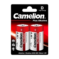 Батарейка Camelion Plus LR20 D BL2 Alkaline 1.5V (2/12/96)