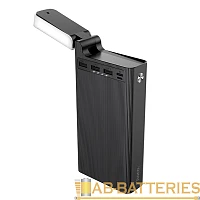 Внешний аккумулятор HOCO J62 30000mAh 2.0A 3USB/Type-C с лампой черный (1/18)