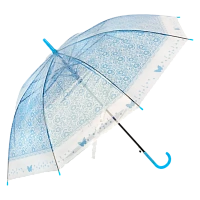 Зонт Рыжий кот BASIC трость полуавтомат голубой (1/20/100)