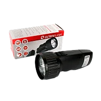 Фонарь туристический Ultraflash LED3859 0.4W 5LED от аккумулятора прямая подзарядка черный (1/108)