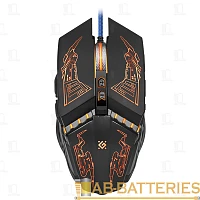 Мышь проводная Defender GM-430L Halo игровая USB черный (1/40)