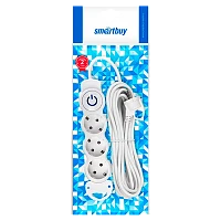 Удлинитель Smartbuy NEW 3р.С/З 16A 7.0м с выкл. ПВС 3x1мм² белый