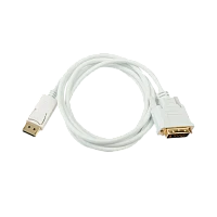 Кабель Atcom AT9503 DVI-D 25 (m)-DVI-D 25 (m) 1.8м ПВХ белый в пакете (1/100)