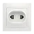 Розетка Smartbuy RJ-45+Phone 1 местная белая "Венера"