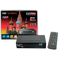 Приставка для цифрового ТВ YASIN T8000 DVB-T/T2 металл черный (1/60)
