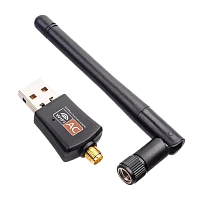 Wi-Fi адаптер Selenga RTL8811 2.4 ГГц 150Мбит USB 802.11 для DVB-T2 приставок с антенной черный