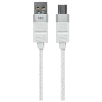 Кабель MORE CHOICE K87a USB (m)-Type-C (m) 1м 3.0A нейлон белый