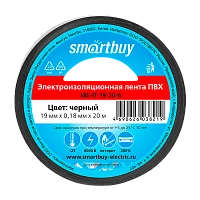 Изолента Smartbuy 19мм*20м ПВХ черный (1/10/200) 