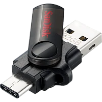 Флеш-накопитель SanDisk Ultra Dual DD3 32GB USB3.0 Type-C (m) пластик черный 