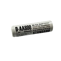Аккумулятор ET D-AA800 14.5*48.5, 1.2В, 800мАч, Ni-CD (1/50/600)