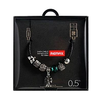 Кабель Remax RC-058m Jewellery USB (m)-microUSB (m) 0.5м 2.4A черный