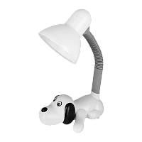 Светильник настольный Camelion KD-387 Собачка 40W 230V E27 на основании белый (1/16)