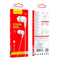 Наушники внутриканальные HOCO M97 с микр. Type-C белый (1/420)