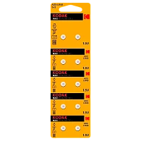 Батарейка Kodak G5/LR754/LR48/393A/193 BL10 Alkaline 1.5V (10/100/1000)