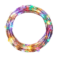 Гирлянда Космос "Разноцветные нити" 100LED 10м уличная медная проволока 8 режимов ассорти (1/24)