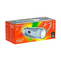 Портативная колонка Borofone BR7 bluetooth 5.0 microSD фонарик серый (1/40)