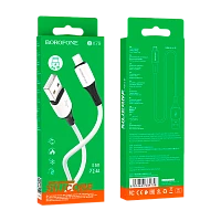 Кабель Borofone BX79 USB (m)-Lightning (m) 1м 2.4A силикон белый (1/360)