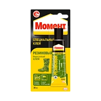 Клей Момент РЕЗИНОВЫЙ специальный 30мл BL1 (1/25)