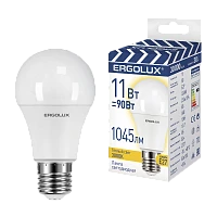 Лампа светодиодная Ergolux A60 E27 11W 3000К 180-240V груша ЛОН ПРОМО (1/10/100)