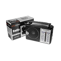 Радиоприемник MRM-Power MR-606AC пластик Jack3.5 черный (1/40)