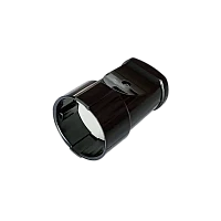 Розетка Прогресс Гнездо 10A Б/З Негорючий PP пластик черный (1/20/200)