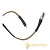 Кабель HOCO U39 USB (m)-Lightning (m) 1.2м 2.4A ткань золотой черный (1/24/240)