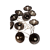 Гирлянда Космос Фонарики черные 10LED 1.8+0,3м 5х3см белый теплый (1/24) 