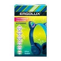 Наушники полноразмерные Ergolux ELX-BTHP02-C06 bluetooth 5.3 с микр. MP3/FM LED синий (1/4/80) 