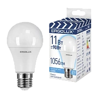 Лампа светодиодная Ergolux A60 E27 11W 4000К 172-265V груша (1/100)